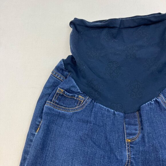 Jessica Simpson Maternity Dark Wash Pull On Skinny Jeans Size Small - Picture 4 of 9